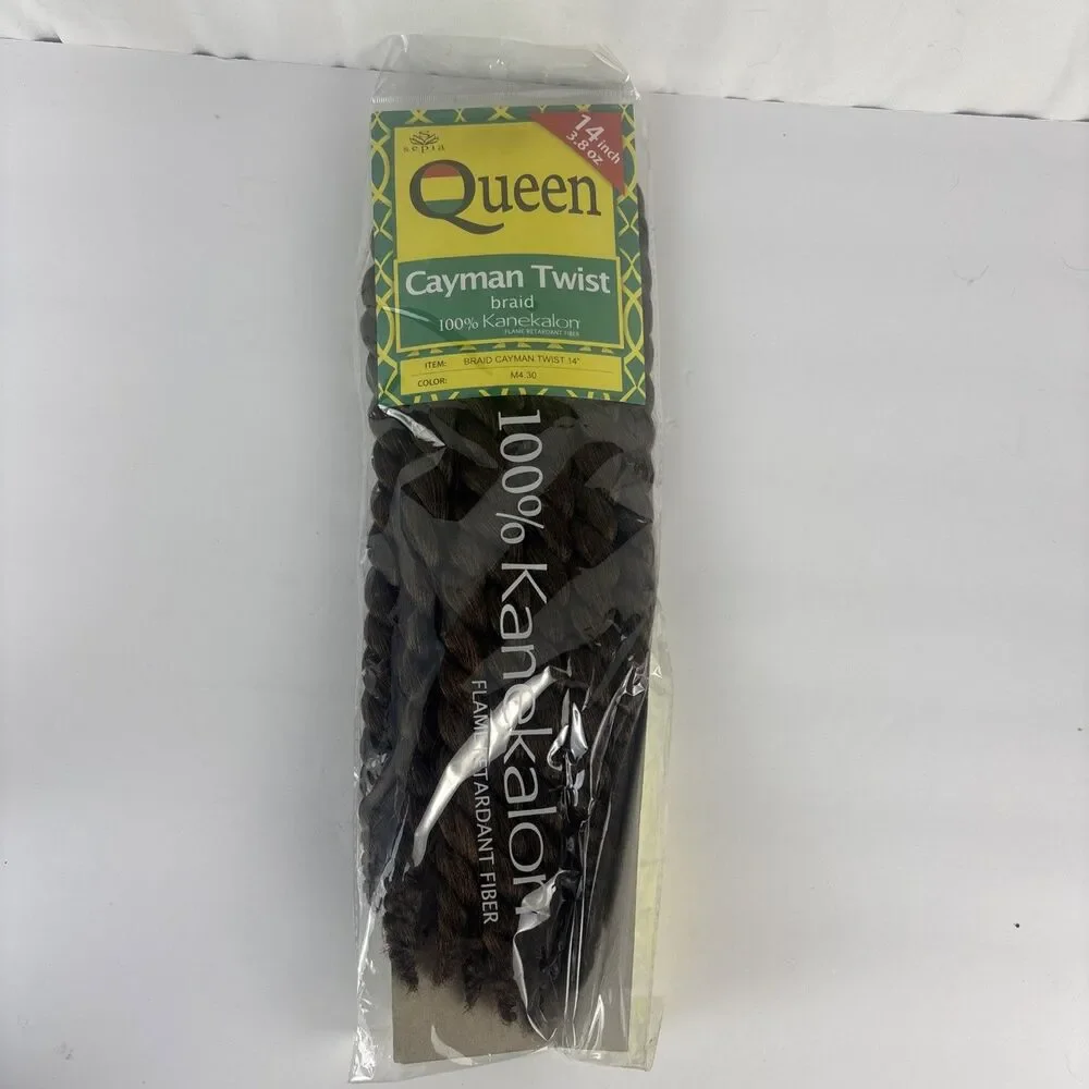 Sepia Queen Cayman Twist Braid 100% Kanekalon Color M 4/30 Dark brown Extension